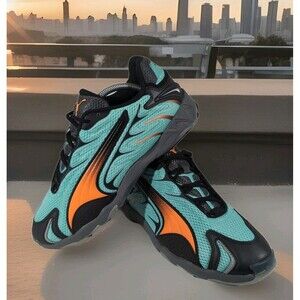 Puma Inhale Athletic Low Top Sneaker Men’s 10.5 (401560-04) Aquatic/Orange Glo